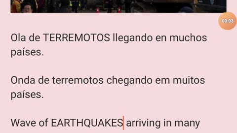 TERREMOTOS EARTHQUAKES