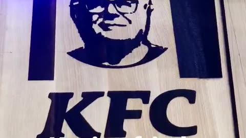 KFC (Kevin's Fried Chicken) custom laser engraved cutting board #woodworking