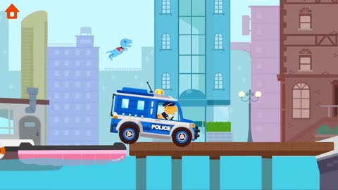 Dinosaur Police Car🚔 - Police Chase Games for Kids | Kids Learning | Kids Games | Yateland