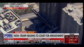 VIDEO: President Trump Takes Motorcade to NYC Court for Political Arraignment