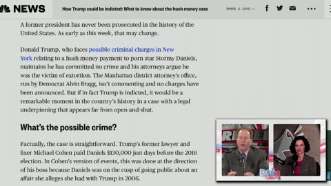 REACTIONS: 'Hush money' could get Trump arrested
