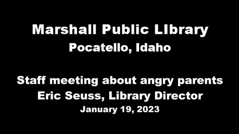 Idaho Library Director warns staff about outraged parents