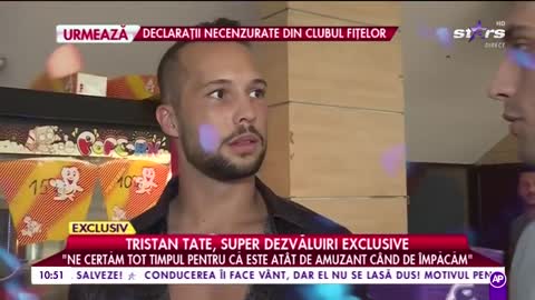 TRISTAN TATE ABOUT ROMANIAN SUPERMODEL BIANCA /TRISTAN ON ROMANIAN NEWS