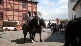 Aggershusiske Ridende Jægercorps _Hest i sentrum 2014_ Politiets rytterkorps