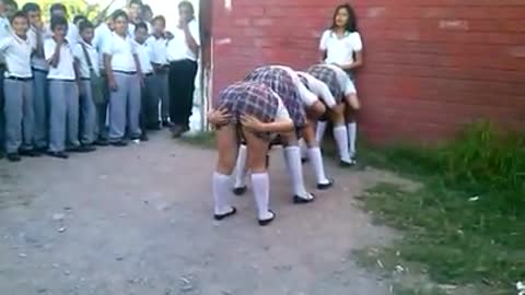 school girl punishment funny video