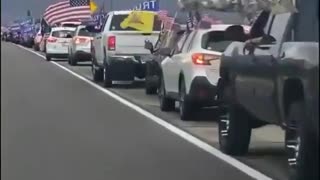 TRUMP SUPPORTERS LINE THE HIGHWAYS! How Americans REALLY feel about Trump and the 2020 election: HE WON!