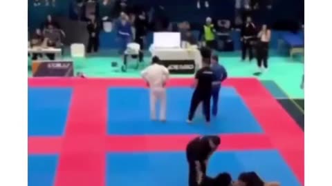 Dog Saves owner in Martial Arts tournament