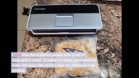 Buyer Reviews: Vacuum Sealer Machine, Full Automatic Food Sealer (95Kpa), vacuum sealers bags f...