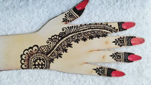Latest Beautiful Mehndi Design | Easy Back Hand Mehndi Designs | Sana Designs