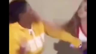 Black girls attacks White cheerleader