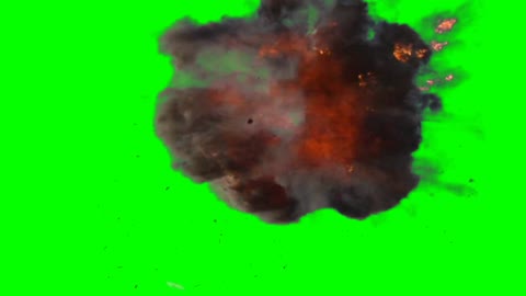 Explode airplane green screen effect