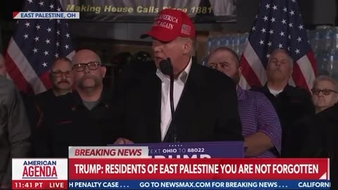 President Trump says no more excuses. East Palestine needs help and