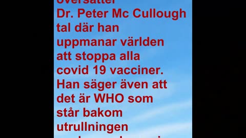 Dr. Peter Mc Cullough varnar världen för sprutorna