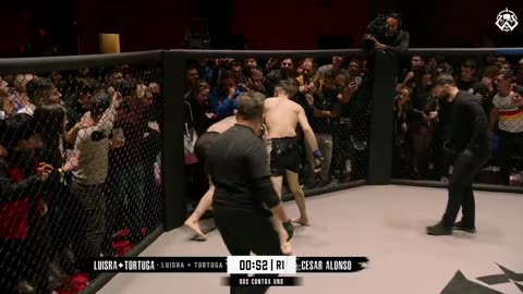 This dude is so Savage that they had to give him 2 MMA fighters at the same damn time...