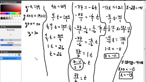 Algebra Part 1 Solving Equations Part 7