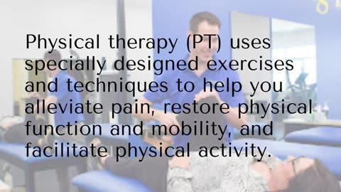 Physical Therapy And Wellness For Good Health