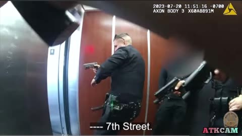 Attempting To Stab A Cop in A Room Full of Cops