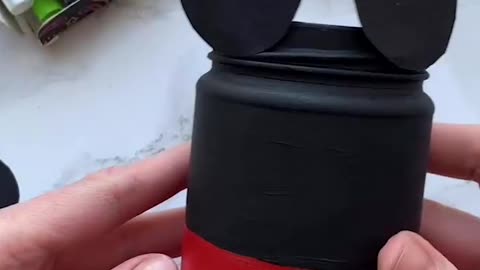 Disney painted jars