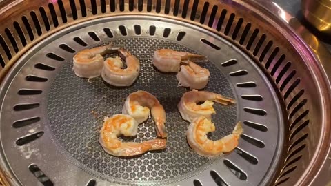 Grilled shrimp with lots of love 😊