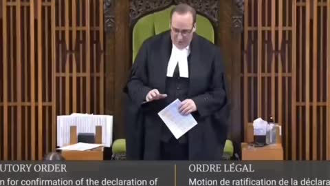 Canada Parliament ignores MP's Klaus Schwab question!