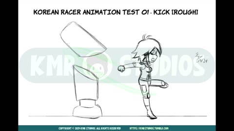 KOREAN RACER ANIMATION TEST 01 - KICK [ROUGH]