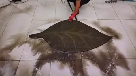 Speed Cleaning Success: Time-Lapse Reveals the Remarkable Restoration of a Rug