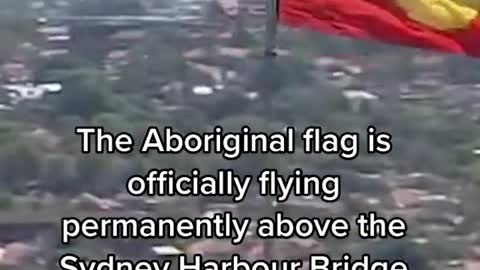 The Aboriginal flag is officially flying permanently above the Sydney Harbour Bridge