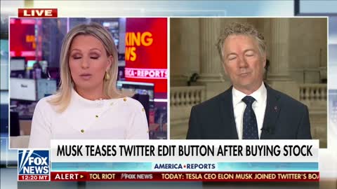 Dr. Paul on America Reports to Discuss Elon Musk's Stake in Twitter - April 5, 2022