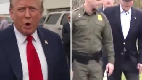 Trump visting the border vs Biden at the border.