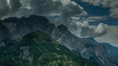 Mountainous area in the Alps