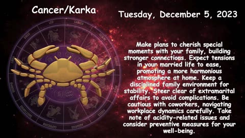 Today's Horoscope Tuesday, December 5, 2023
