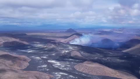 BIG NEWS - A Volcanic Eruption Just Started in Iceland - The First Video