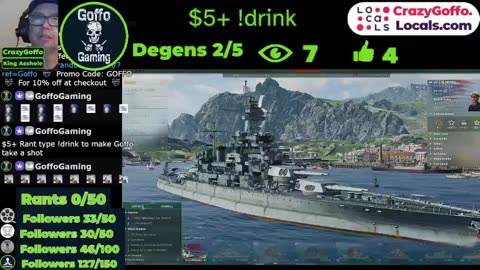 Birthday Gaming World of Warships with CrazyGoffo