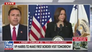 Dem Rep On Harris' Border Visit: She's Not Going To The Right Place