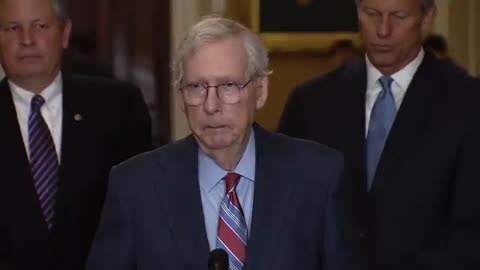 Mitch McConnell Freezes at Podium