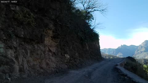 Riding along the Urique River