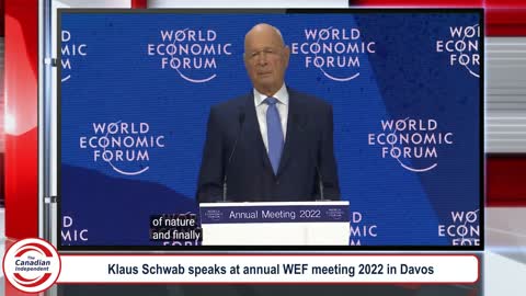Klaus Schwab talks global agenda during opening speech in Davos at the WEF 2022 annual meeting.