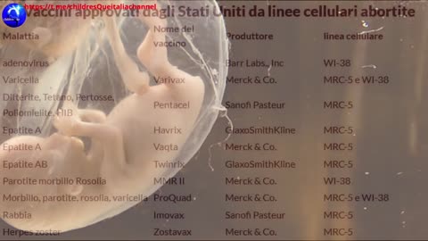 VACCINI e LINEE CELLULARI: USO DI CELLULE FETALI DA BAMBINI ABORTITI PER TESTARE IL LORO VACCINI