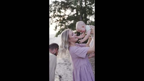 Baby playing with their parents|adorable and cute