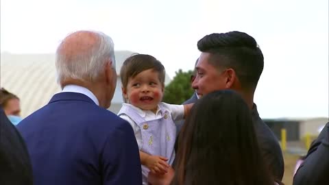 Biden Scares a Baby in Colorado When He Leans in For A Sniff and Kiss