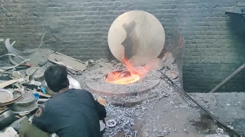 Production of the most expensive big casted handle aluminum cooking pots in Factory