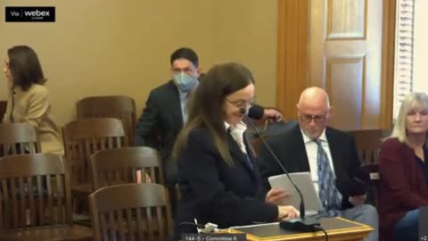 Maria Zack's Earth Shattering Testimony at the Kansas Senate Hearing