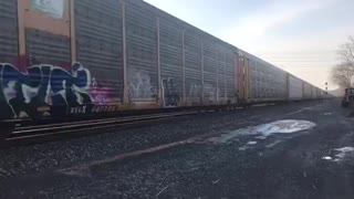 Train! CSX Lyndon Rd. Fairport N.Y. 1/13/21
