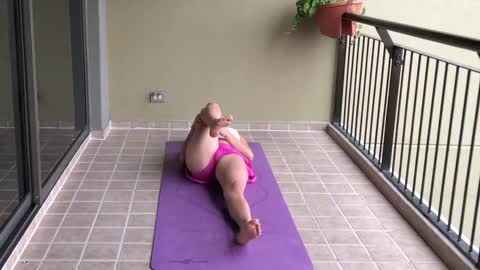 Yoga leg stretch