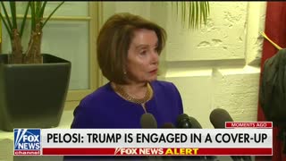Pelosi accuses Trump of being involved in a 'cover-up'