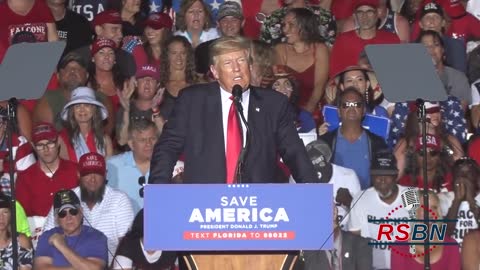 President Trump Shoutout to RSBN at Sarasota Rally