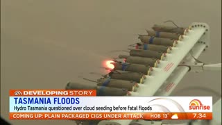 Cloud seeding used in Tasmania caused flooding