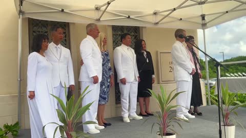 Dedication & Cornerstone Ceremony Yigo Guam Temple