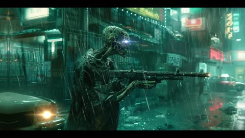 Zombie with a Shotgun Blade Runner Theme Vibes #35