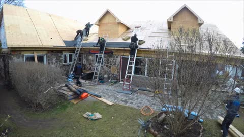 Asphalt Shingle Roof Installation time-lapse